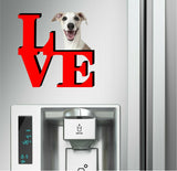Whippet Cute Dog Fridge Refrigerator Car Magnet