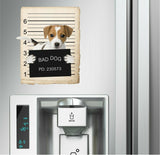 Russel Terriere Mugshot Bad Dog Fridge refrigerator Car Magnet