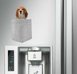 Beagle Dog in pocket Fridge Car Magnet Bumper Sticker App size 4"x7"