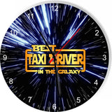 Best Taxi Driver in the Star Galaxy Space Kitchen Living room Wall Clock