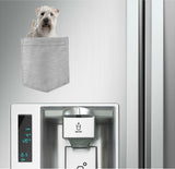Soft Coated Wheaten in pocket Fridge Car Magnet Bumper Sticker App size 4"x7"