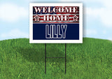 LILLY WELCOME HOME FLAG 18 in x 24 in Yard Sign Road Sign with Stand