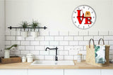 Pomeranian Cute Puppy Dog kitchen living room Wall Clock