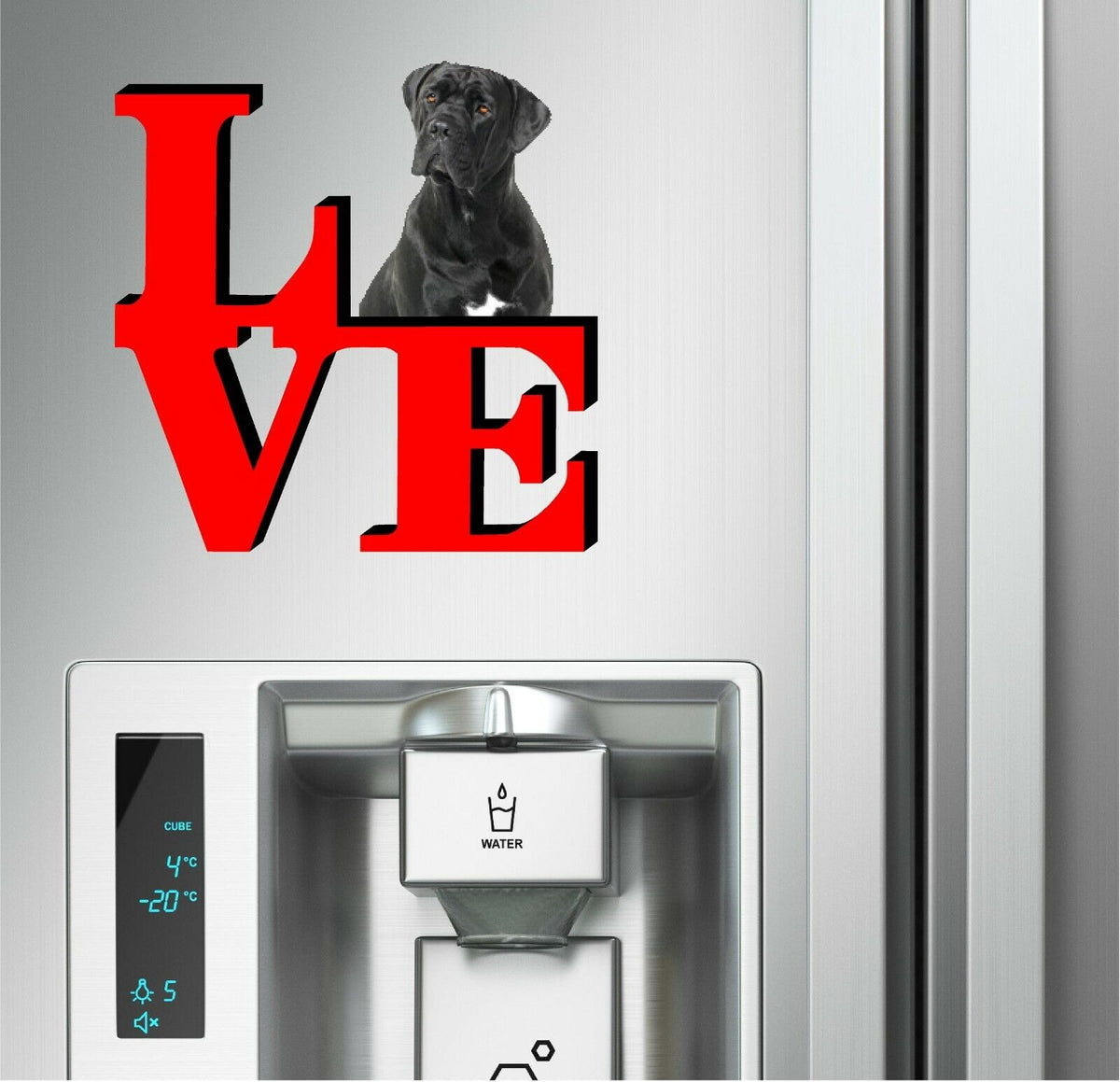Cane Corso Dog Love Park Cute Dog Fridge Refrigerator Car Magnet