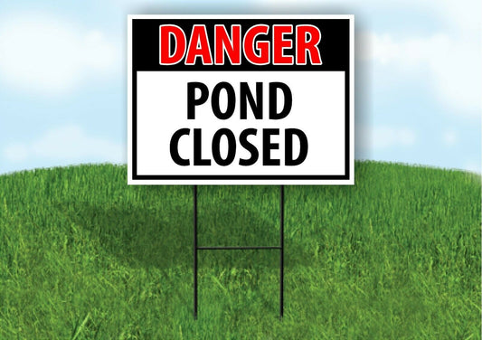 DANGER POOL CLOSED Plastic Yard Sign ROAD SIGN with Stand