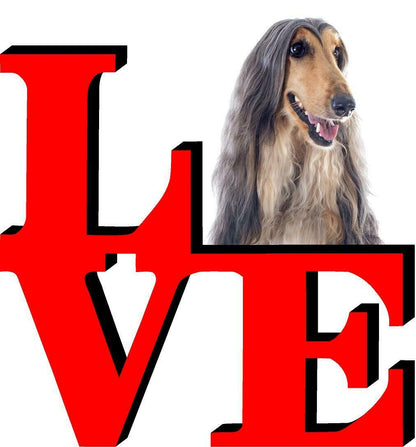 Afghan Hound Love Park Cute Dog Fridge Refrigerator Car Magnet