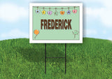 FREDERICK WELCOME BABY GREEN  18 in x 24 in Yard Sign Road Sign with Stand