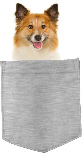 Icelandic Sheepdog Dog in pocket Fridge Car Magnet Bumper Sticker App size 4"x7"