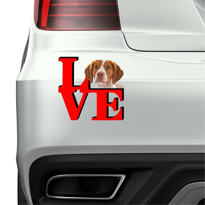 Brittany Dog Love Park Cute Dog Fridge Refrigerator Car Magnet