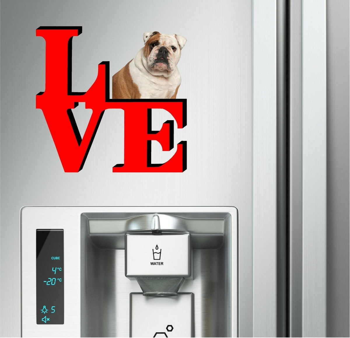 French Bulldog Dog Love Park Dog Fridge Refrigerator Car Magnet