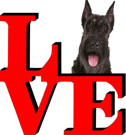 Giant Schnauzer Dog Love Park Dog Fridge Refrigerator Car Magnet