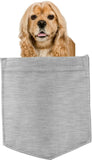 Cocker Spaniel Dog in pocket Fridge Car Magnet Bumper Sticker App size 4"x7"