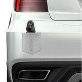 English Cocker Spaniel in pocket Fridge Car Magnet Bumper Sticker App size 4"x7"
