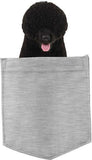 Portuguese Water D Dog in pocket Fridge Car Magnet Bumper Sticker App size 4"x7"