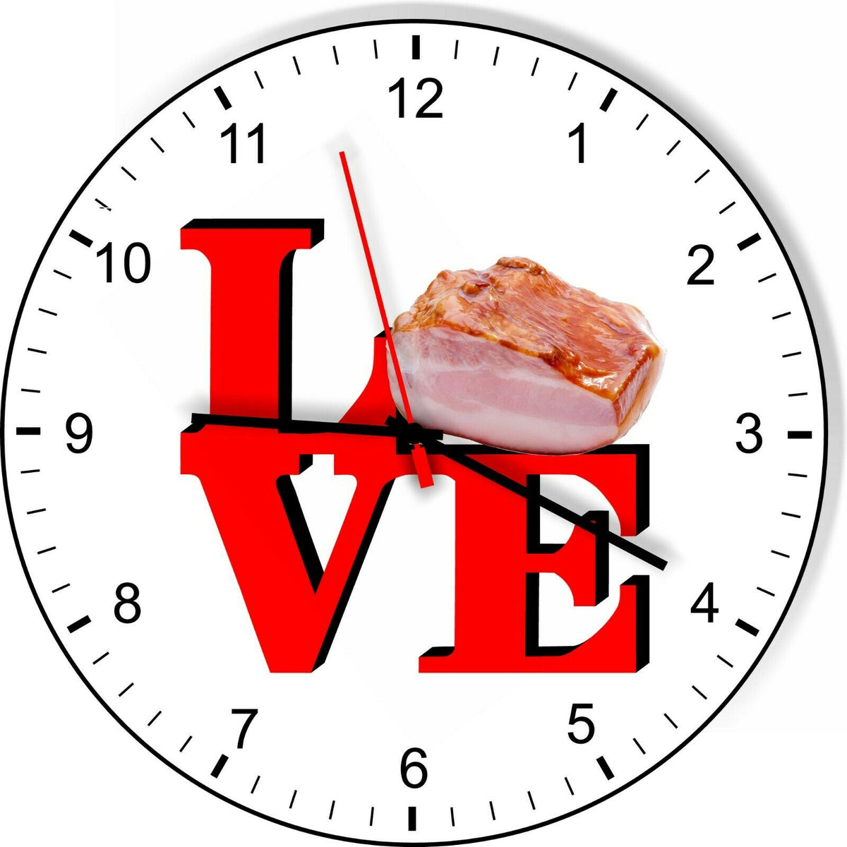 I Love Ham Love Park Funny Kitchen Living room Wall Clock
