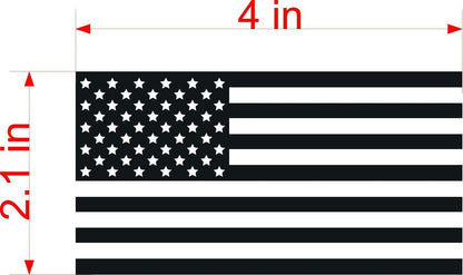 SET OF 3 Black white American Flag Car MAGNET Magnetic Bumper Sticker Marines