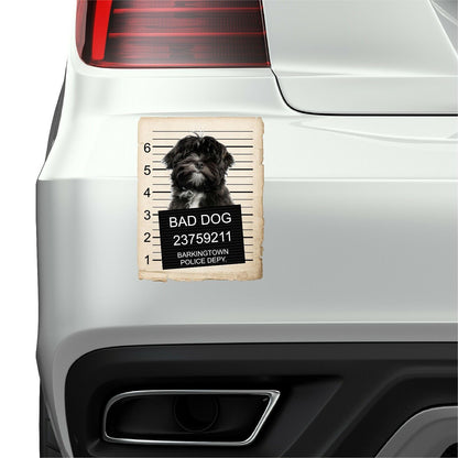 Lhasa Apso Mugshot Bad Dog Fridge refrigerator Car Magnet