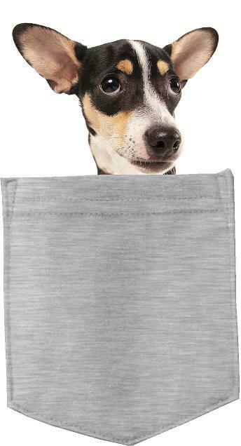 Rat Terrier Dog in pocket Fridge Car Magnet Bumper Sticker App size 4"x7"