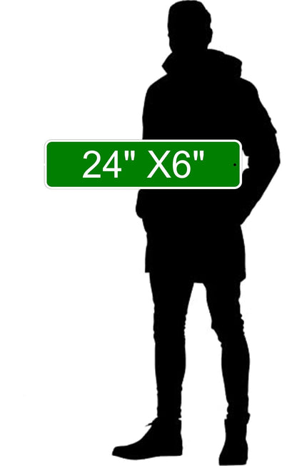 LEONBERGER LANE 24"x6 ALUM COMPOSITE SIGN