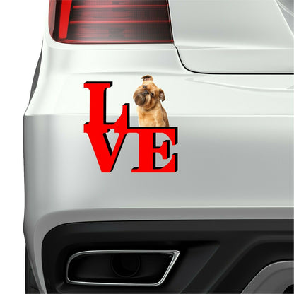 Brussels Griffon Dog Love Park Cute Dog Fridge Refrigerator Car Magnet