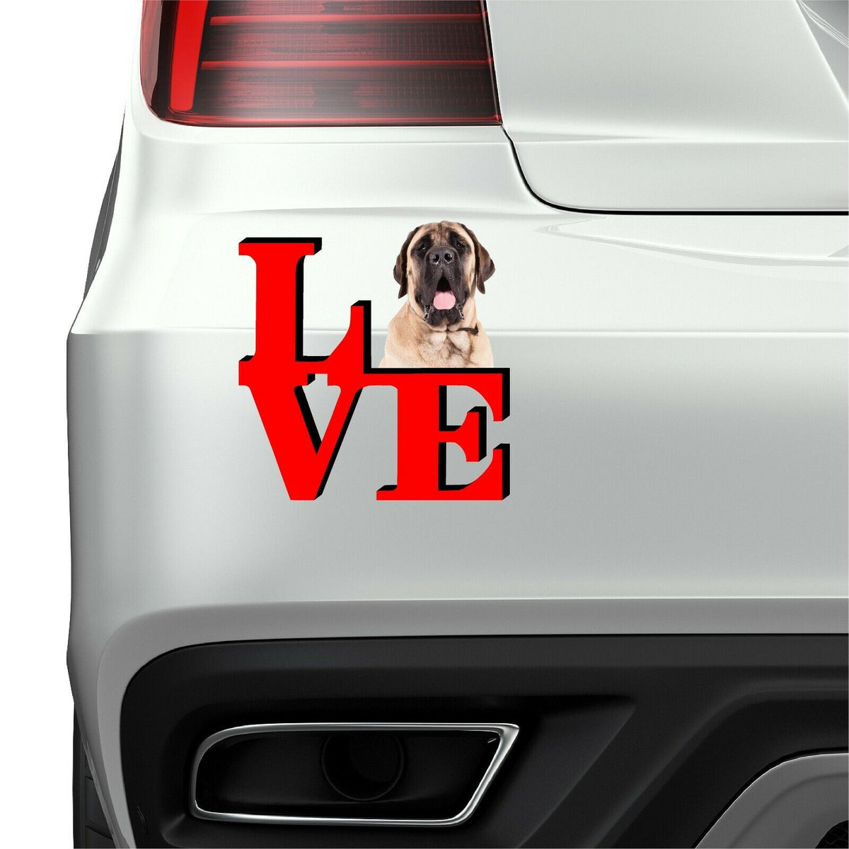 Mastiff Love Park Cute Dog Fridge Refrigerator Car Magnet