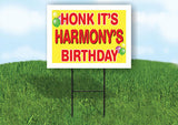 HARMONY'S HONK ITS BIRTHDAY 18 in x 24 in Yard Sign Road Sign with Stand