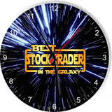 Best Stock Trader in the Star Galaxy Space Kitchen Living room Wall Clock