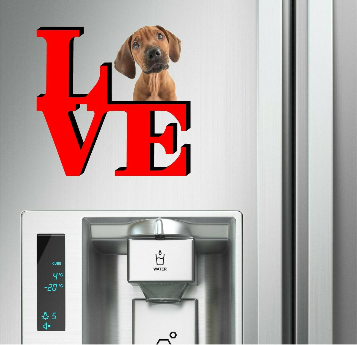 Rhodesian Ridgeback Cute Dog Fridge Refrigerator Car Magnet