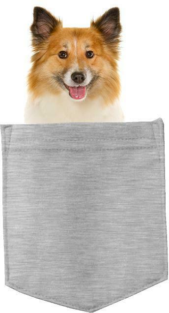Icelandic Sheepdog Dog in pocket Fridge Car Magnet Bumper Sticker App size 4"x7"