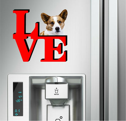 Cardigan Welsh Corgi Dog Love Park Cute Dog Fridge Refrigerator Car Magnet