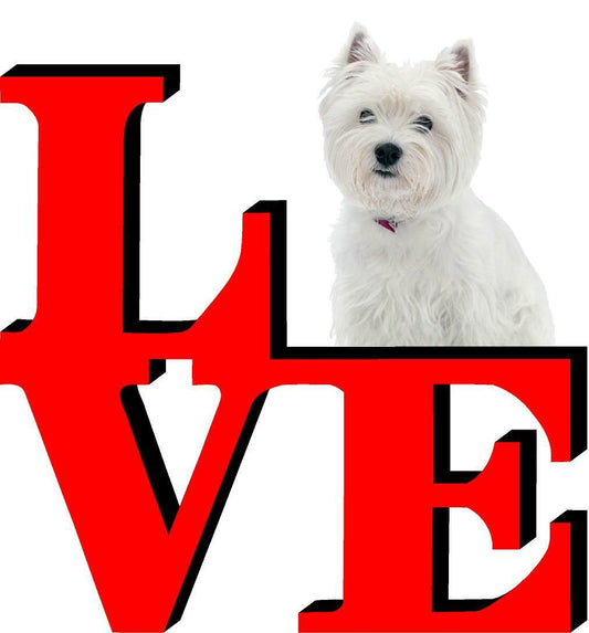 West Highland Terrier Cute Dog Fridge Refrigerator Car Magnet