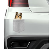 Shetland Sheepdog Dog in pocket Fridge Car Magnet Bumper Sticker App size 4"x7"