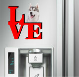 Siberian Huskey Cute Dog Fridge Refrigerator Car Magnet