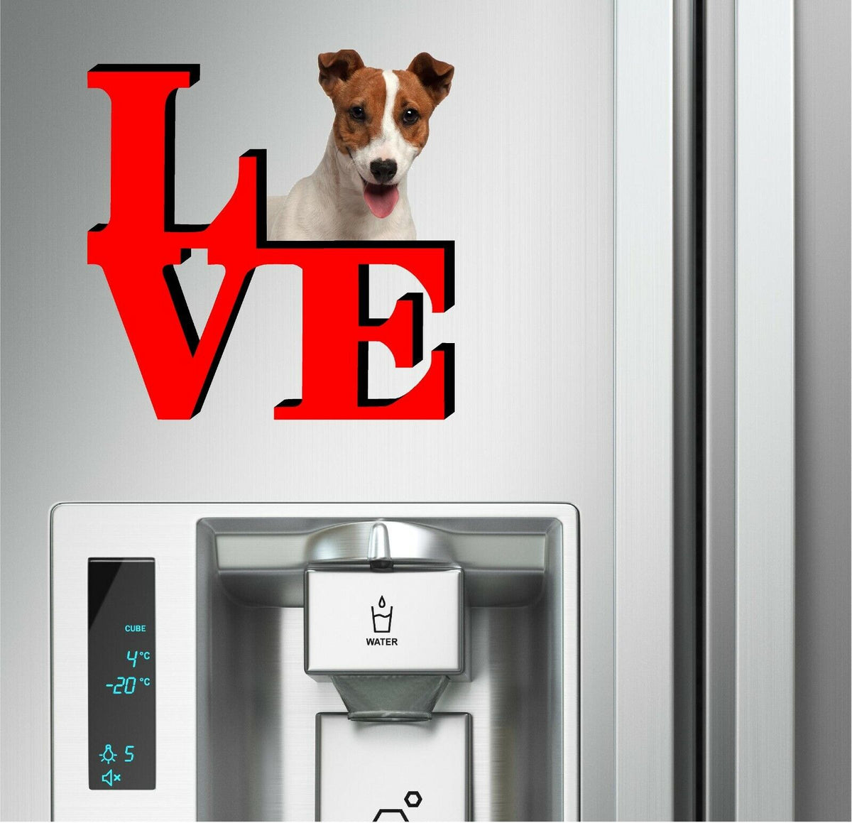 Jack Russell Dog Love Park Dog Fridge Refrigerator Car Magnet