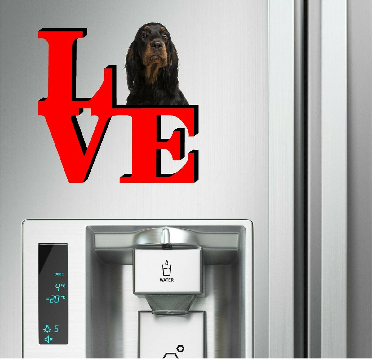 Gordon Setter Dog Love Park Dog Fridge Refrigerator Car Magnet