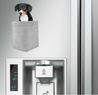 Entlebucher Sennenhund in pocket Fridge Car Magnet Bumper Sticker App size 4"x7"