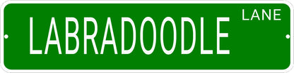 LABRADOODLE LANE 24"x6 ALUM COMPOSITE SIGN
