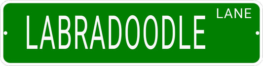 LABRADOODLE LANE 24"x6 ALUM COMPOSITE SIGN