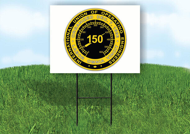 150 circle 18inx24in Yard Road Sign w/ Stand