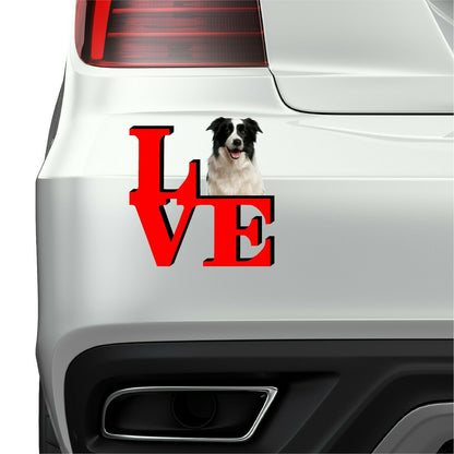 Border Collie Dog Love Park Cute Dog Fridge Refrigerator Car Magnet