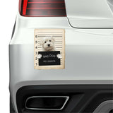 Maltese Mugshot Bad Dog Fridge refrigerator Car Magnet