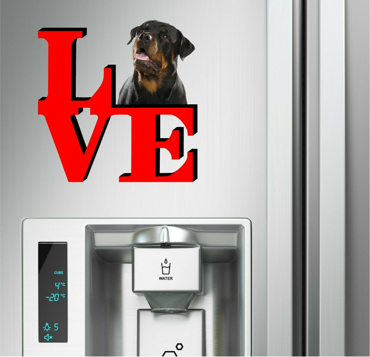 Rottweiler Cute Dog Fridge Refrigerator Car Magnet
