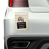 Havanese Mugshot Bad Dog Fridge refrigerator Car Magnet
