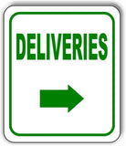 DELIVERIES DIRECTIONAL GREEN 8 Arrow Variations Metal Aluminum composite sign