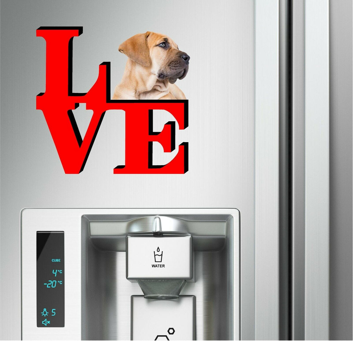 Boerboel Dog Love Park Cute Dog Fridge Refrigerator Car Magnet