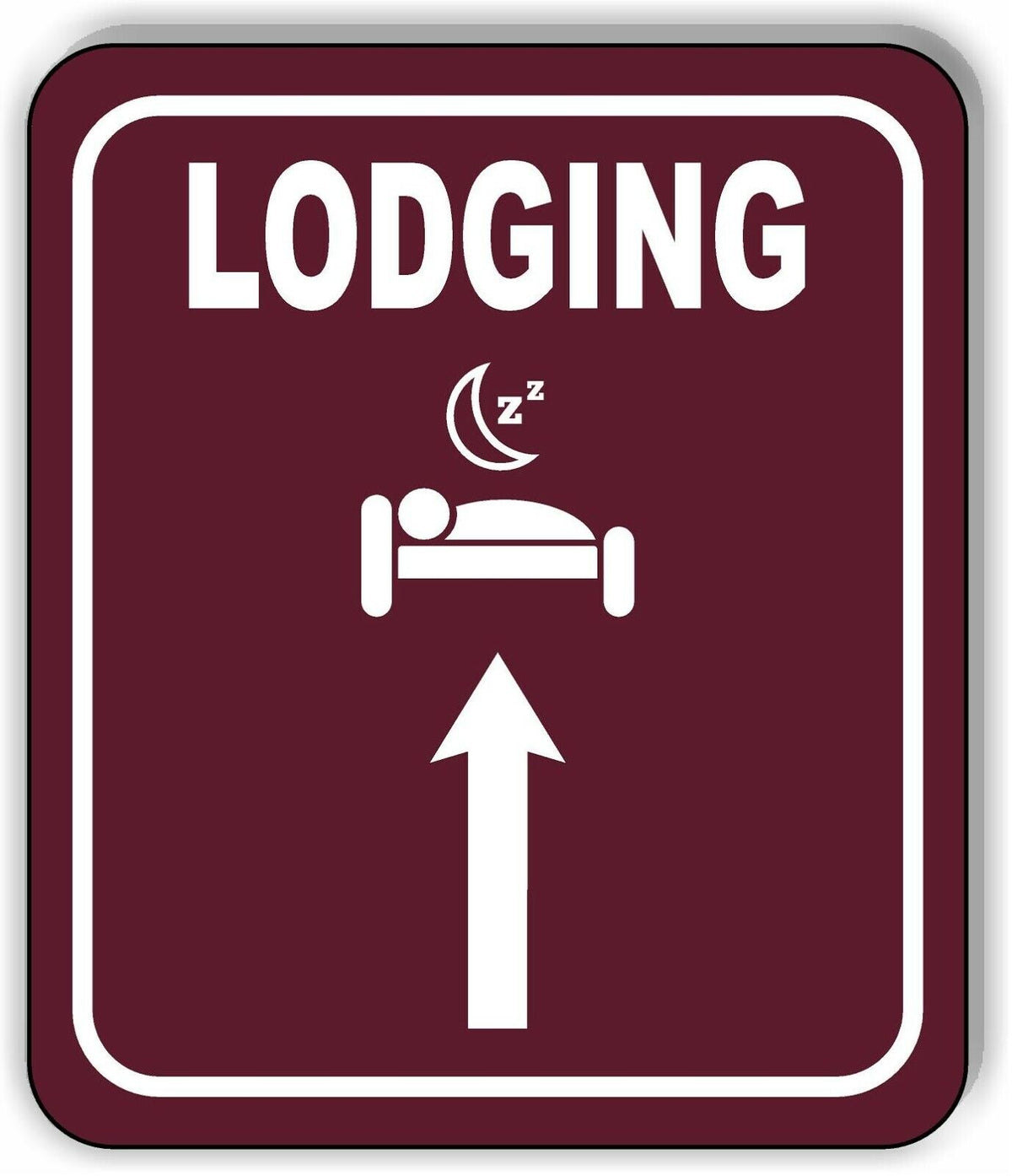 LODGING DIRECTIONAL ARROW TRAIL 8 Variations Metal Aluminum composite sign