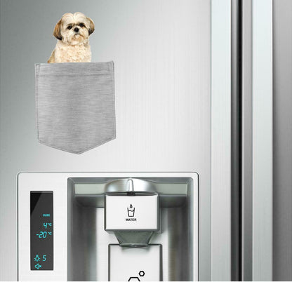 Shih Tzu Dog in pocket Fridge Car Magnet Bumper Sticker App size 4"x7"