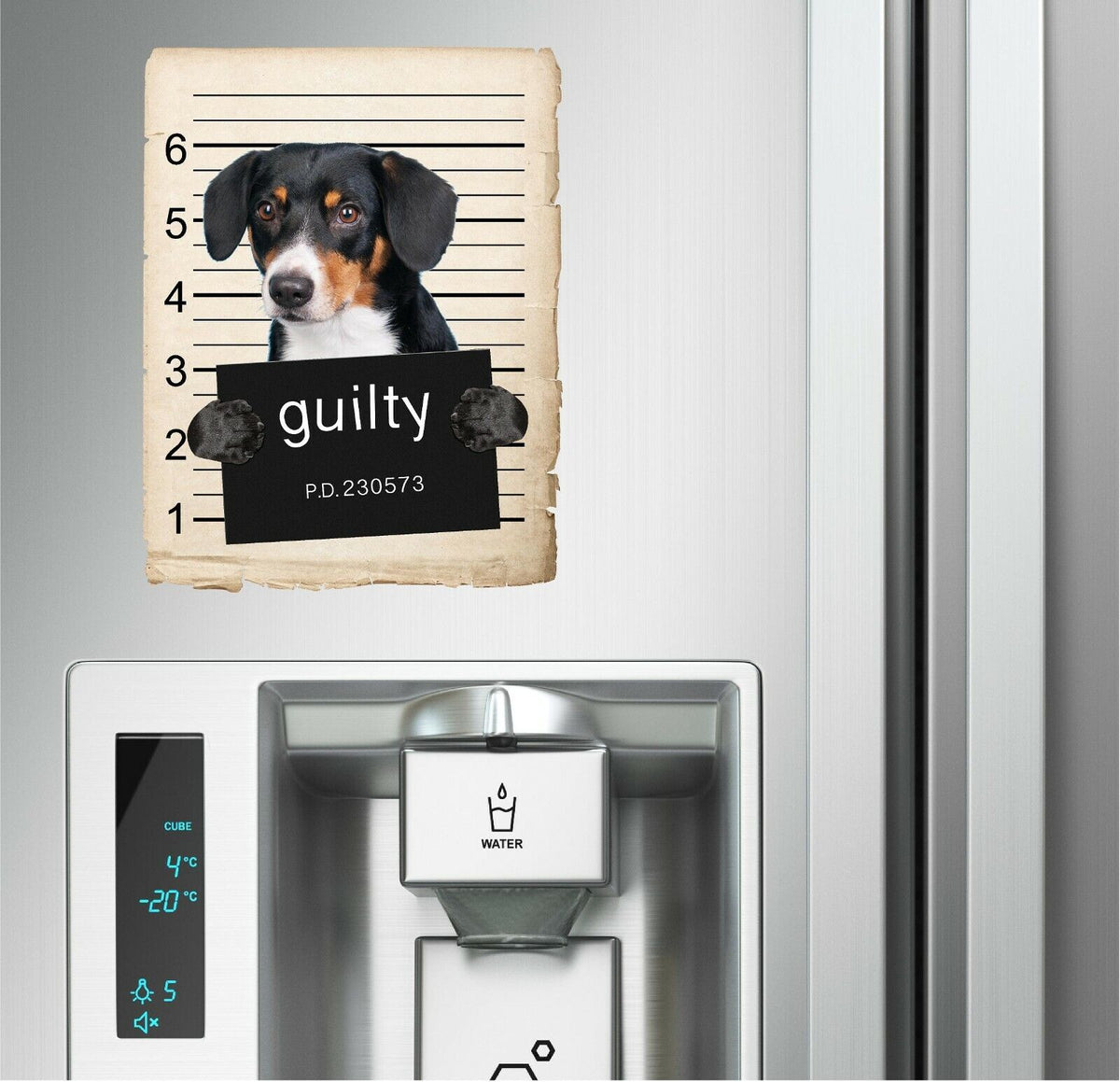 Entlebucher Sennenhund Mugshot Bad Dog Fridge refrigerator Car Magnet