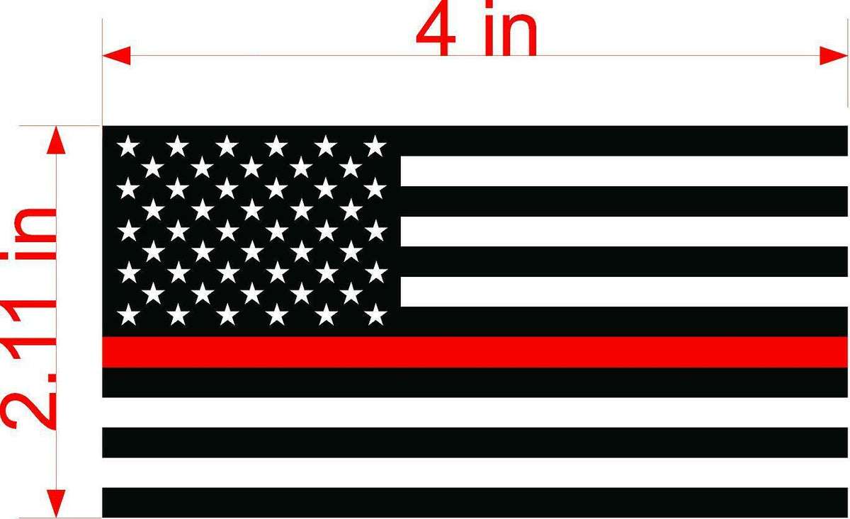 3 Thin Red Line American Flag Car MAGNET Magnetic Bumper Sticker firefighter