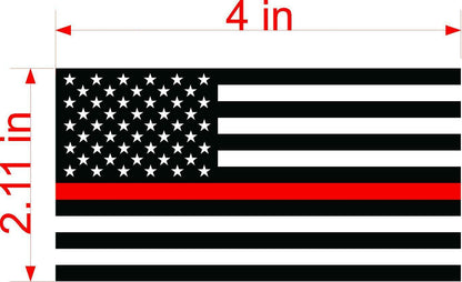 3 Thin Red Line American Flag Car MAGNET Magnetic Bumper Sticker firefighter